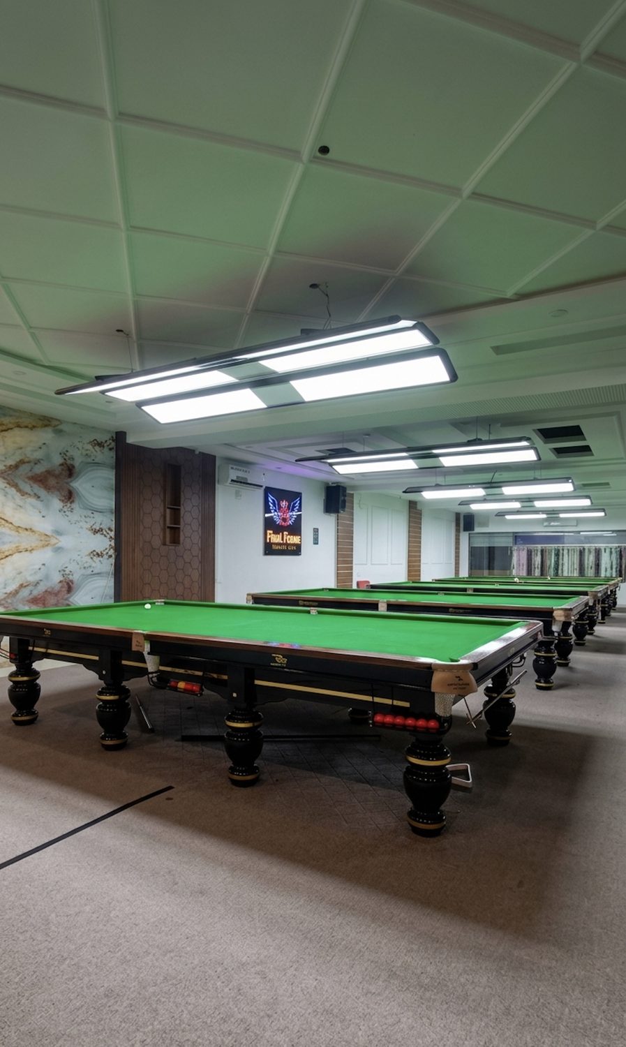 Standard snooker tables 3 to 6